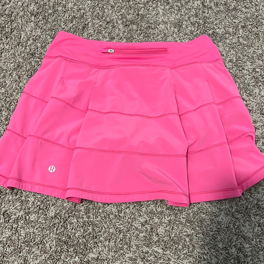 lululemon sonic pink pace rival skirt